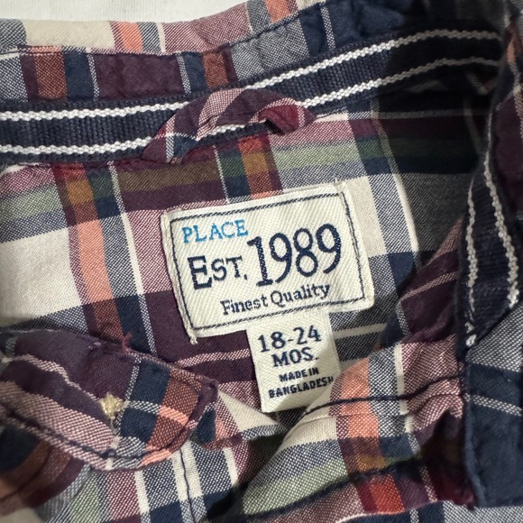 18 Months Button Down Shirt Boy 5pc Bundle Many Brands Shorts Pants & Bodysuit - Picture 6 of 11